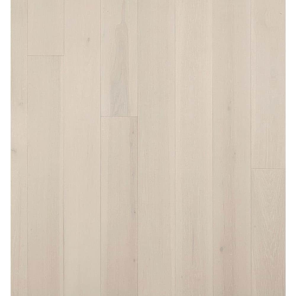 ASPEN FLOORING Silver Cloud Hickory 1/2 in. T x 7.5 in. W Engineered Hardwood Flooring (31.09 sqft/case)