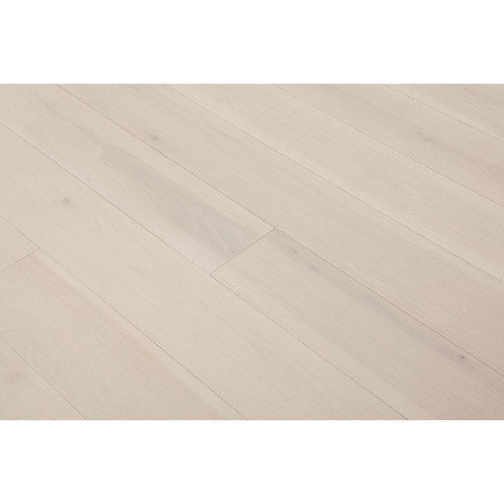 ASPEN FLOORING Silver Cloud Hickory 1/2 in. T x 7.5 in. W Engineered Hardwood Flooring (31.09 sqft/case)