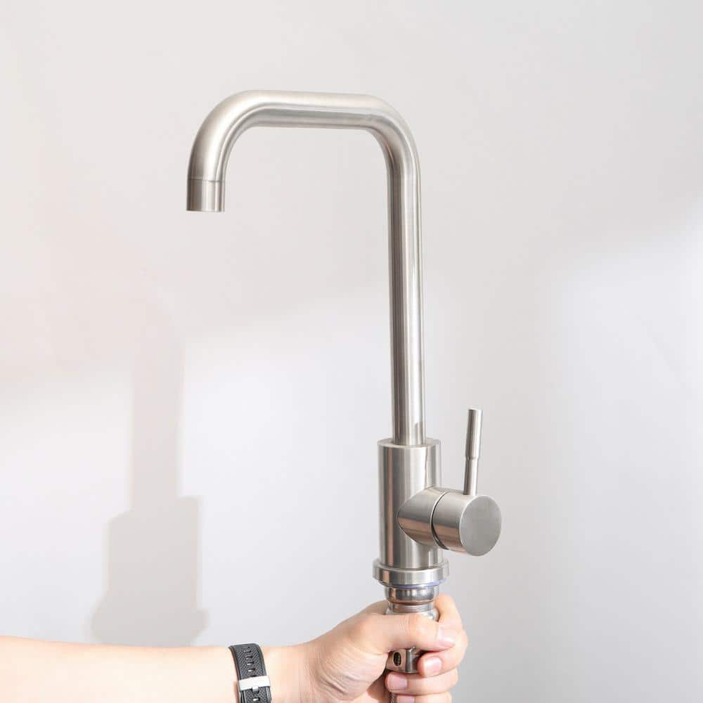 Flynama 24-Inch Stainless Steel Drop-In/Undermount Sink with Faucet & Drain