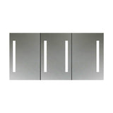 Fresca Tiempo 60 in. W. x 30 in. H Rectangular Moisture-resistant Aluminum Medicine Cabinet with Mirror and LED Lighting