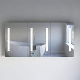 Fresca Tiempo 60 in. W. x 30 in. H Rectangular Moisture-resistant Aluminum Medicine Cabinet with Mirror and LED Lighting