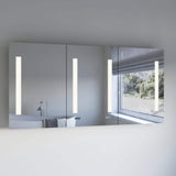 Fresca Tiempo 60 in. W. x 30 in. H Rectangular Moisture-resistant Aluminum Medicine Cabinet with Mirror and LED Lighting