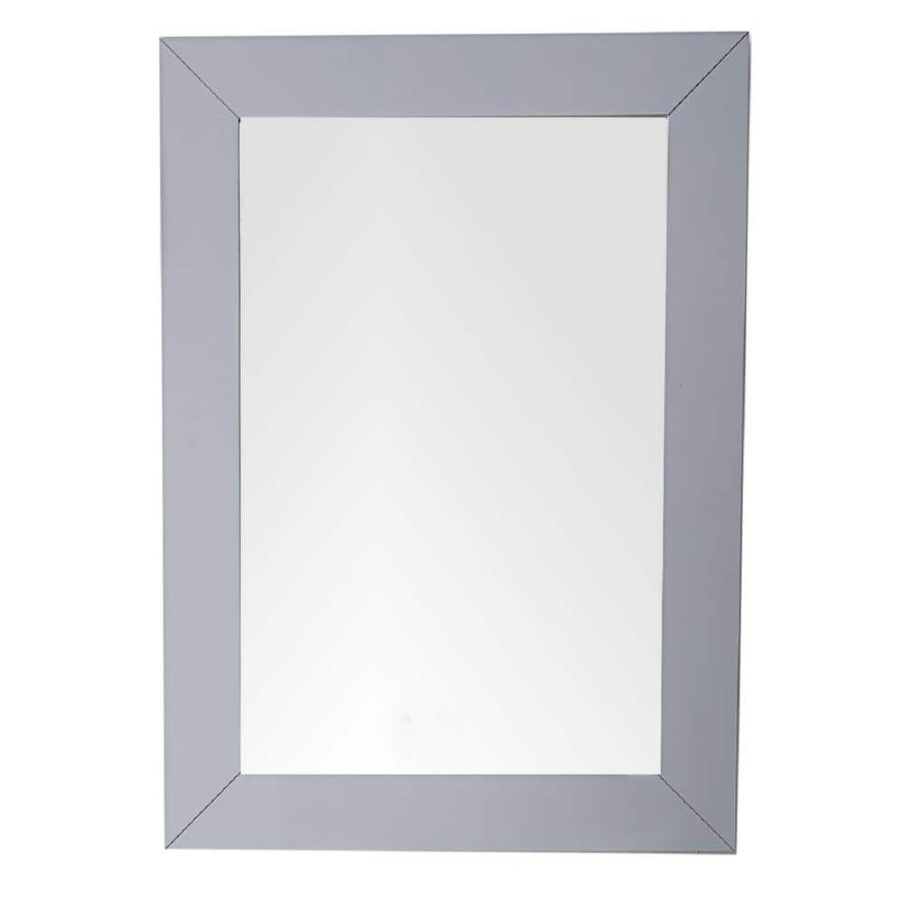 James Martin Vanities Weston 27" x 38" Silver Gray Bathroom Vanity Mirror