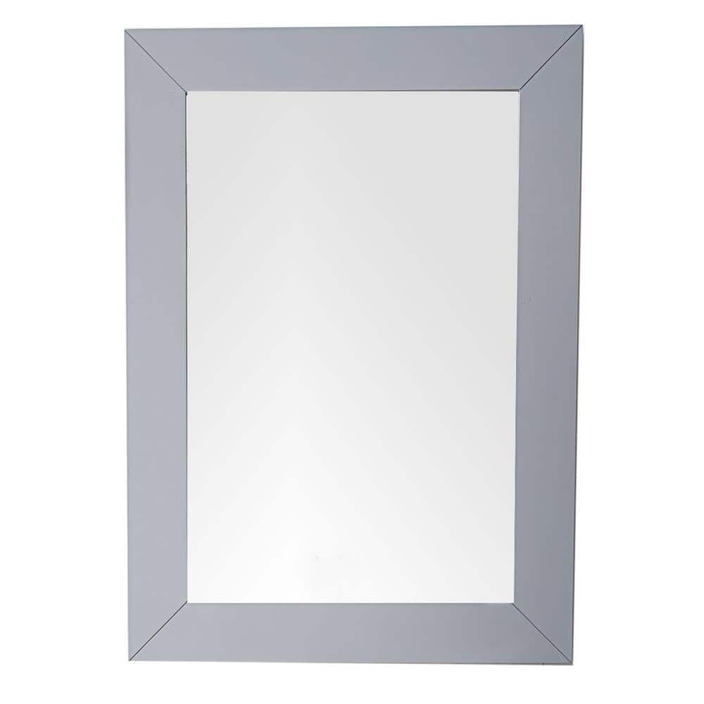 James Martin Vanities Weston 27" x 38" Silver Gray Bathroom Vanity Mirror