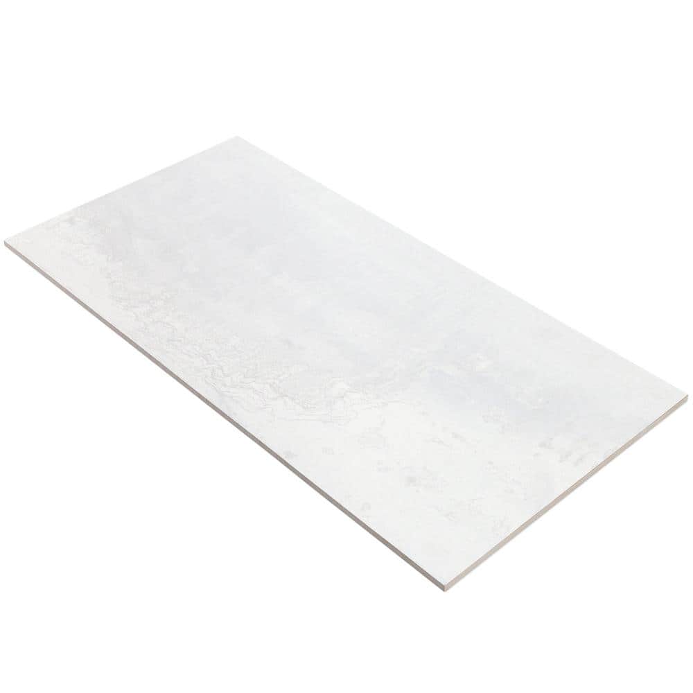 Angela Harris Metallic Light Silver 12 in. x 24 in. Matte Porcelain Floor and Wall Tile (15.49 Sq. Ft. / Case)