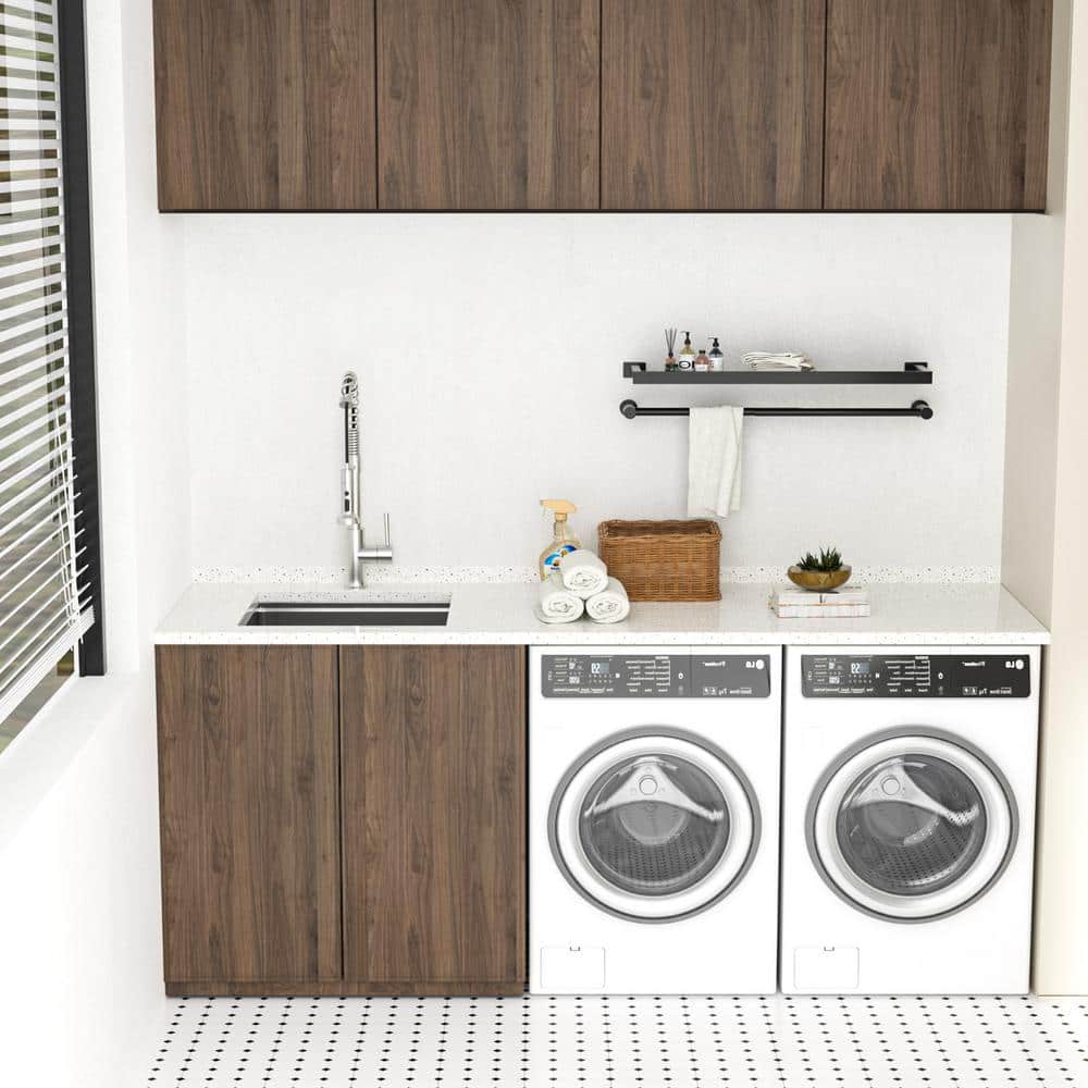 LORDEAR 23x19 Stainless Steel Undermount Utility Sink - Silver