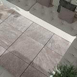 Sample – Alpe Silver 6 in. x 6 in. x 0.75 in. Quartzite-Look Porcelain Paver