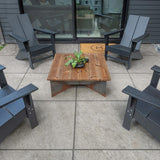 Alpe Silver 24 in. x 24 in. x 0.75 in. Quartzite-Look Porcelain Paver for Outdoor Patios