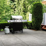 Alpe Silver 24 in. x 24 in. x 0.75 in. Quartzite-Look Porcelain Paver for Outdoor Patios