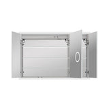 ANGELES HOME 48 in. W x 32 in. H Rectangular Aluminum Anti-Fog LED Medicine Cabinet with Mirror