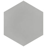 Merola Tile Textile Hex Silver 8-5/8 in. x 9-7/8 in. Porcelain Floor and Wall Tile (11.56 sq. ft. / case)