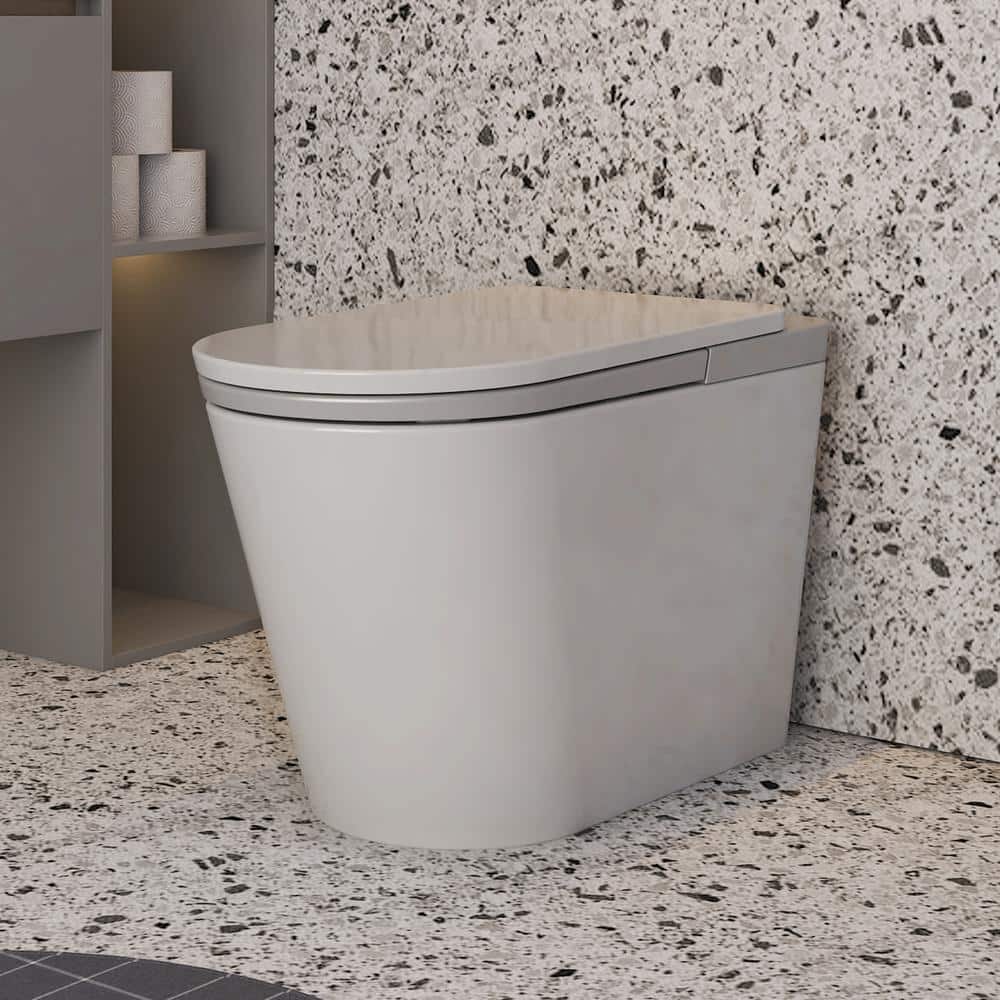 MEDUNJESS L-D Elongated Smart Toilet with Auto Open/Close and Heated Seat