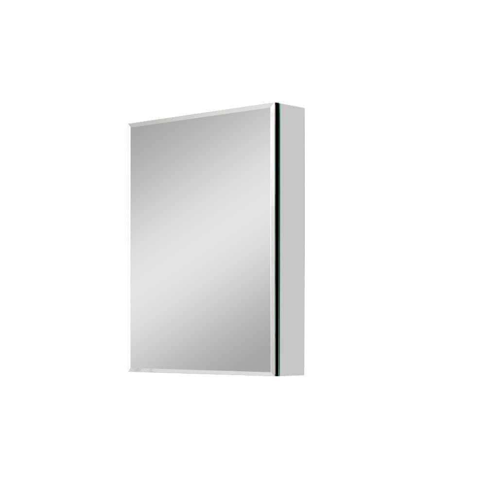 MEDUNJESS ASY 20 in. W x 26 in. H Rectangular Frameless Recessed or Surface Mount Medicine Cabinet with Mirror