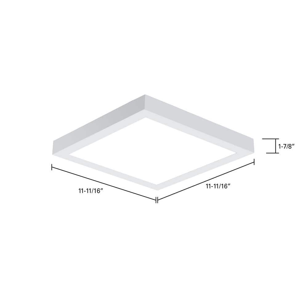 Metalux 1 ft. x 1 ft. Integrated LED Panel Light, Selectable 2000/1500/1000 Lumens and 2700/3000/3500/4000/5000 Sel CCT