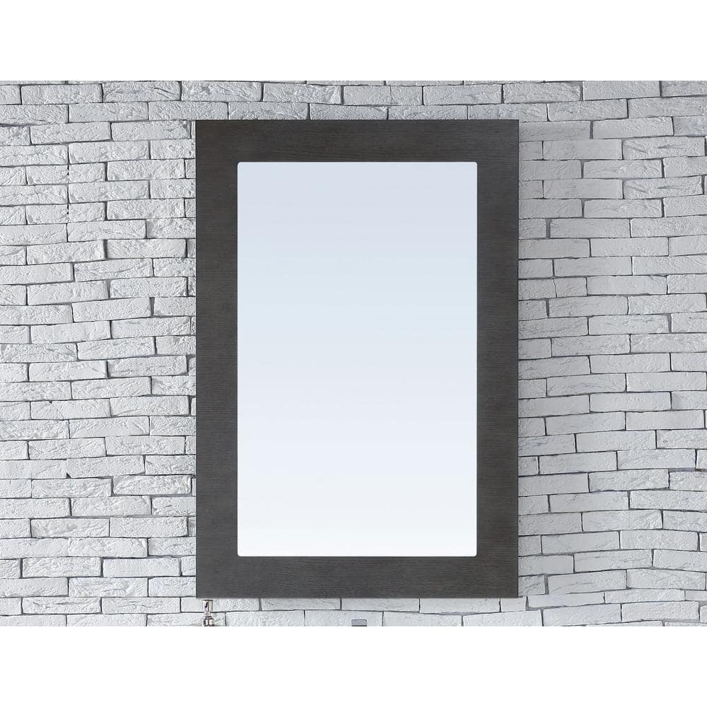 James Martin Vanities Metropolitan 30" x 44" Silver Oak Wall Mirror