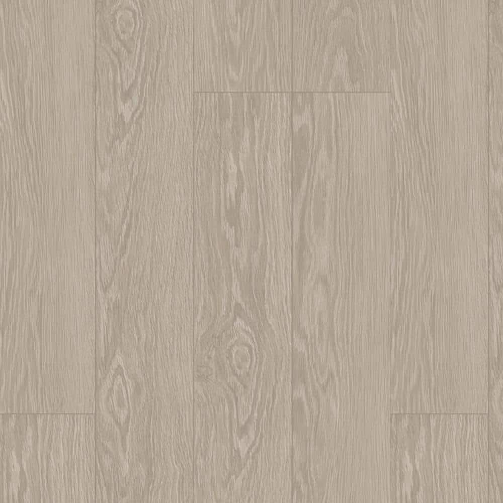 Dekorman Proteco+ Silver Sand Oak 12mm T x 6.41 in. W Uniclic HDF AC4 Waterproof Laminate Wood Flooring (21.2 sq. ft./Case)