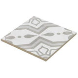 Ivy Hill Tile Sintra Silver Sky Encaustic 9 in. x 9 in. x 10mm Matte Porcelain Floor and Wall Tile (20 Pieces, 10.65 sq. ft. per Box)