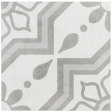 Ivy Hill Tile Sintra Silver Sky Encaustic 9 in. x 9 in. x 10mm Matte Porcelain Floor and Wall Tile (20 Pieces, 10.65 sq. ft. per Box)
