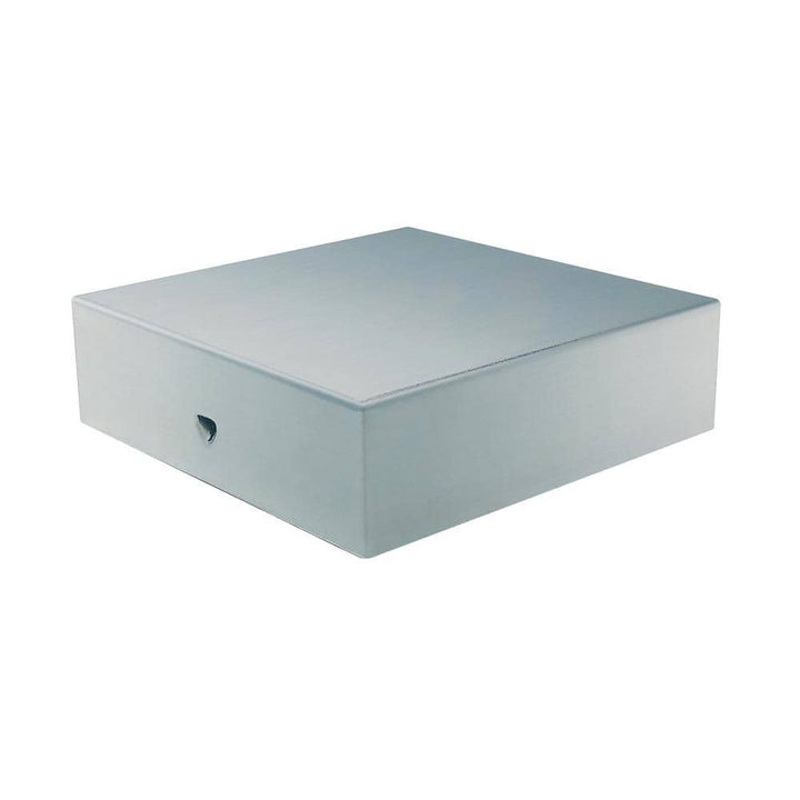 NUVO IRON Eazy-Cap 4 in. x 4 in. Stainless Steel Modern Low-Profile Flat Top Post Cap (Pack of 12)