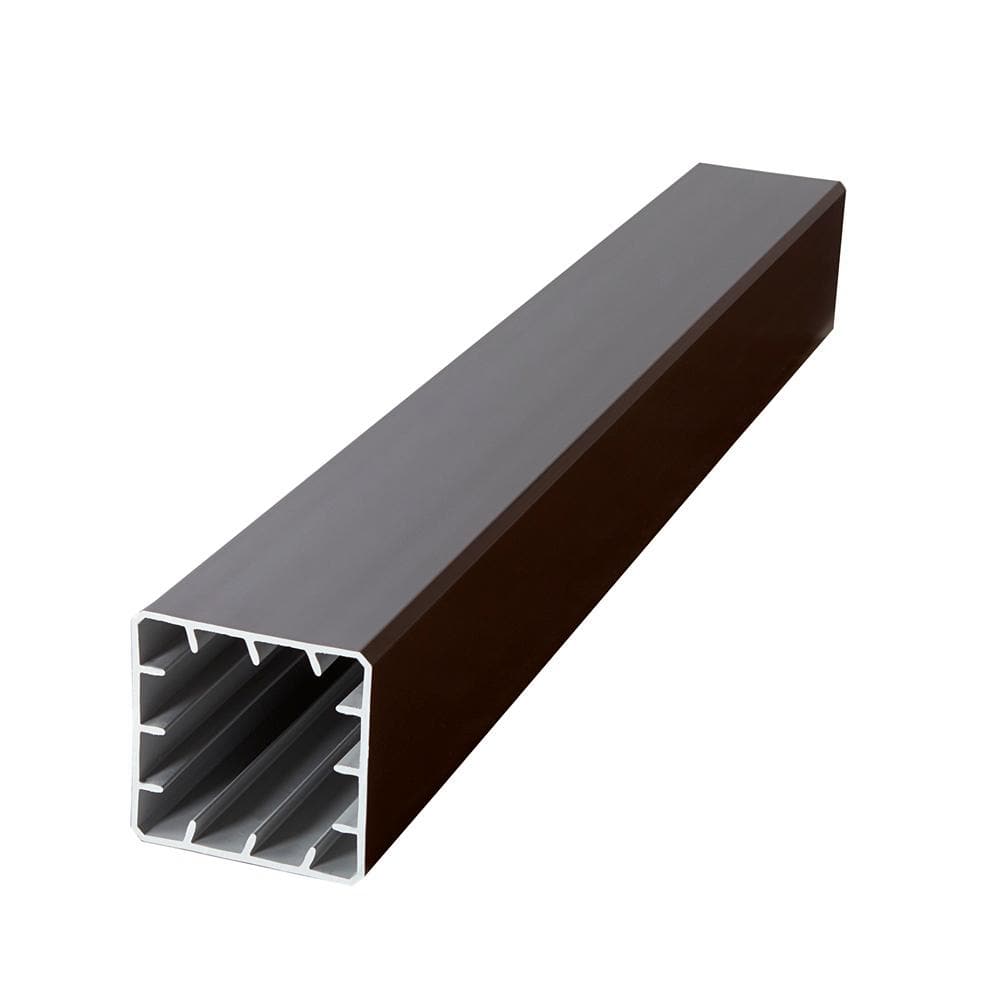 Fiberon CountrySide 5 in. x 5 in. x 108 in. Simply Brown Capped Composite Beveled Post Sleeve