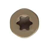Simpson Strong-Tie #10 x 3-in T25, Flat Head, Deck-Drive DSV Wood Screw, Quik Guard, Tan (70-Pack)
