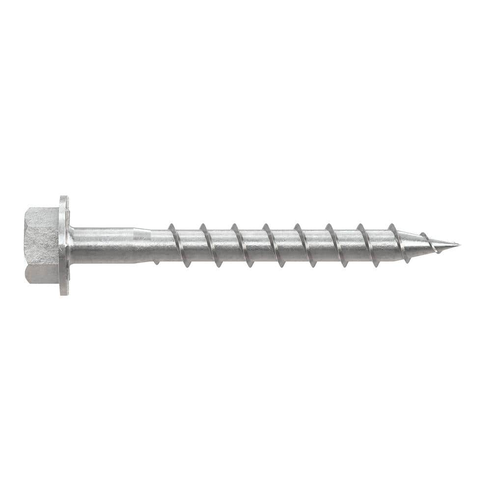 Simpson Strong-Tie #9 x 1-1/2 in. Type 316 Stainless Steel, Hex Drive, Hex Head, Strong-Drive SD Wood Screw (500-Pack)