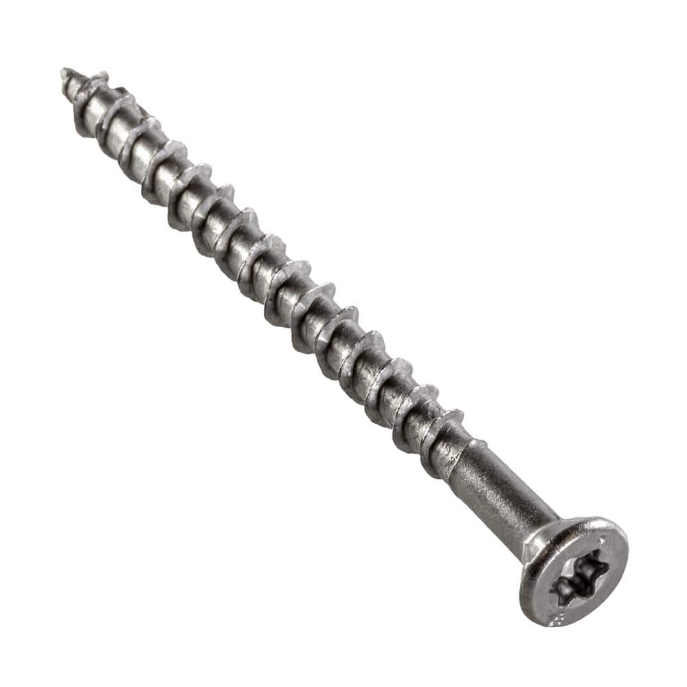 Simpson Strong-Tie #10 x 2-1/2 in. T-25, Flat Head, Type 316 Stainless Steel Deck-Drive DWP Wood Screw (200-Pack)