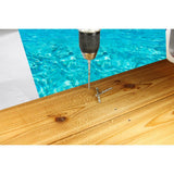 Simpson Strong-Tie #10 x 2-1/2 in. T-25, Flat Head, Type 316 Stainless Steel Deck-Drive DWP Wood Screw (200-Pack)