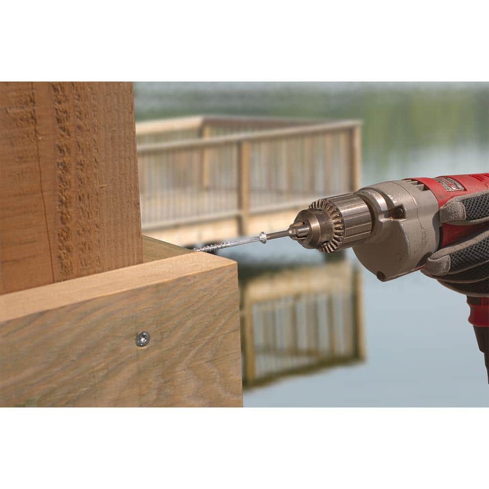 Simpson Strong-Tie #10 x 2-1/2 in. T-25, Flat Head, Type 316 Stainless Steel Deck-Drive DWP Wood Screw (200-Pack)