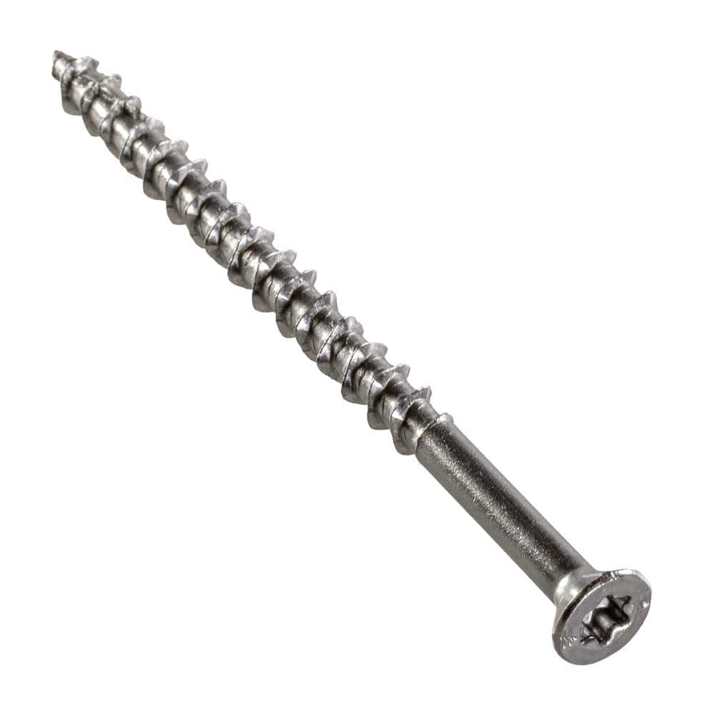 Simpson Strong-Tie #10 x 3 in. T25, Flat Head, Type 316 Stainless Steel Deck-Drive DWP Wood Screw (180-Pack)