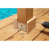 Simpson Strong-Tie #10 x 3 in. T25, Flat Head, Type 316 Stainless Steel Deck-Drive DWP Wood Screw (180-Pack)