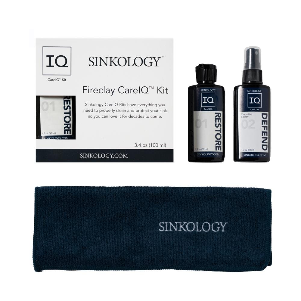 SINKOLOGY SinkSense Fireclay Care IQ Kit for Superior Sink Maintenance