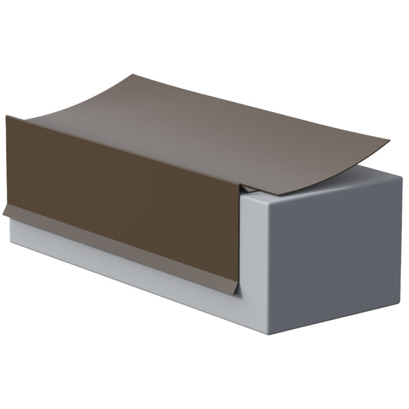 Flashco PVC 2x3 Nosing Drip Edge, Gray (SKU 08FCNDP23G)