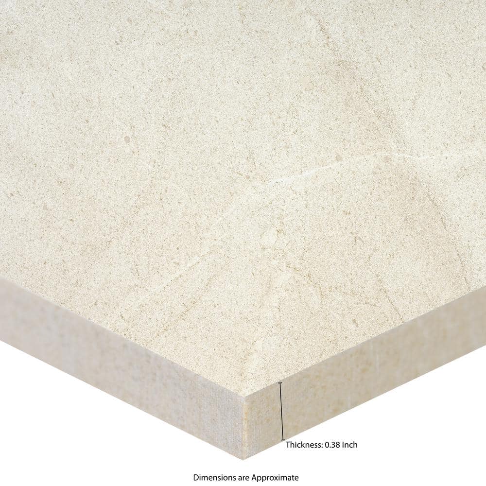MSI Skye Blonde 24 in. x 24 in. x 0.38 in. Matte Paver Porcelain Stone Look Floor and Wall Tile (16 sq. ft./Case)