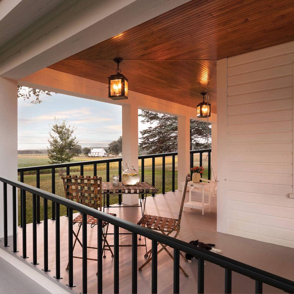 SKYSHALO Cable Rail Post Level Deck Stair Post 36 x 1.5 x 1.5 in. Cable Handrail Post Stainless Steel Brushed Finishing Deck