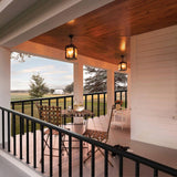 SKYSHALO Cable Rail Post Level Deck Stair Post 36 x 1.5 x 1.5 in. Cable Handrail Post Stainless Steel Brushed Finishing Deck