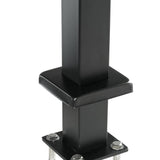SKYSHALO Cable Railing Post 42 in.x 2 in. x 2 in. Steel Level Deck Railing Post without Holes SUS304 Stainless Steel Cable Rail