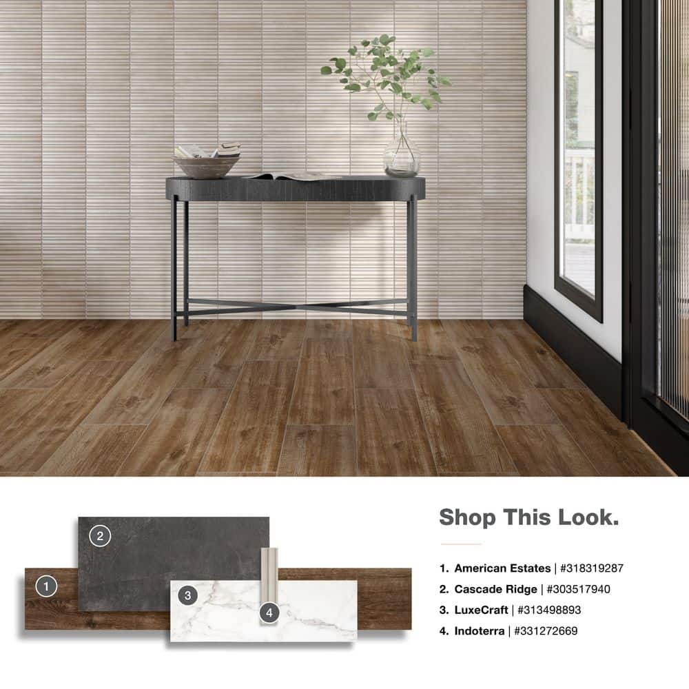 Daltile Cascade Ridge Slate 12 in. x 24 in. Glazed Ceramic Floor and Wall Tile (15.04 sq. ft. / Case)