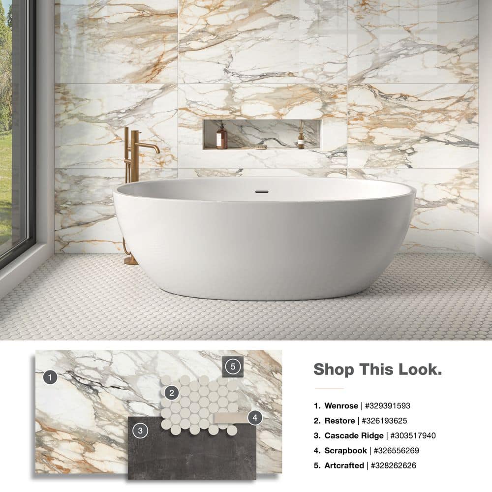 Daltile Cascade Ridge Slate 12 in. x 24 in. Glazed Ceramic Floor and Wall Tile (15.04 sq. ft. / Case)