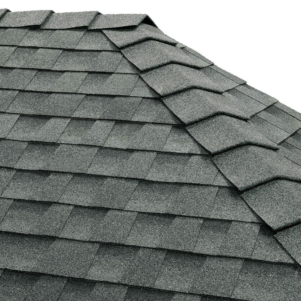 GAF TimberCrest Slate Bullnose Hip and Ridge Cap Shingles - 20 ft Coverage