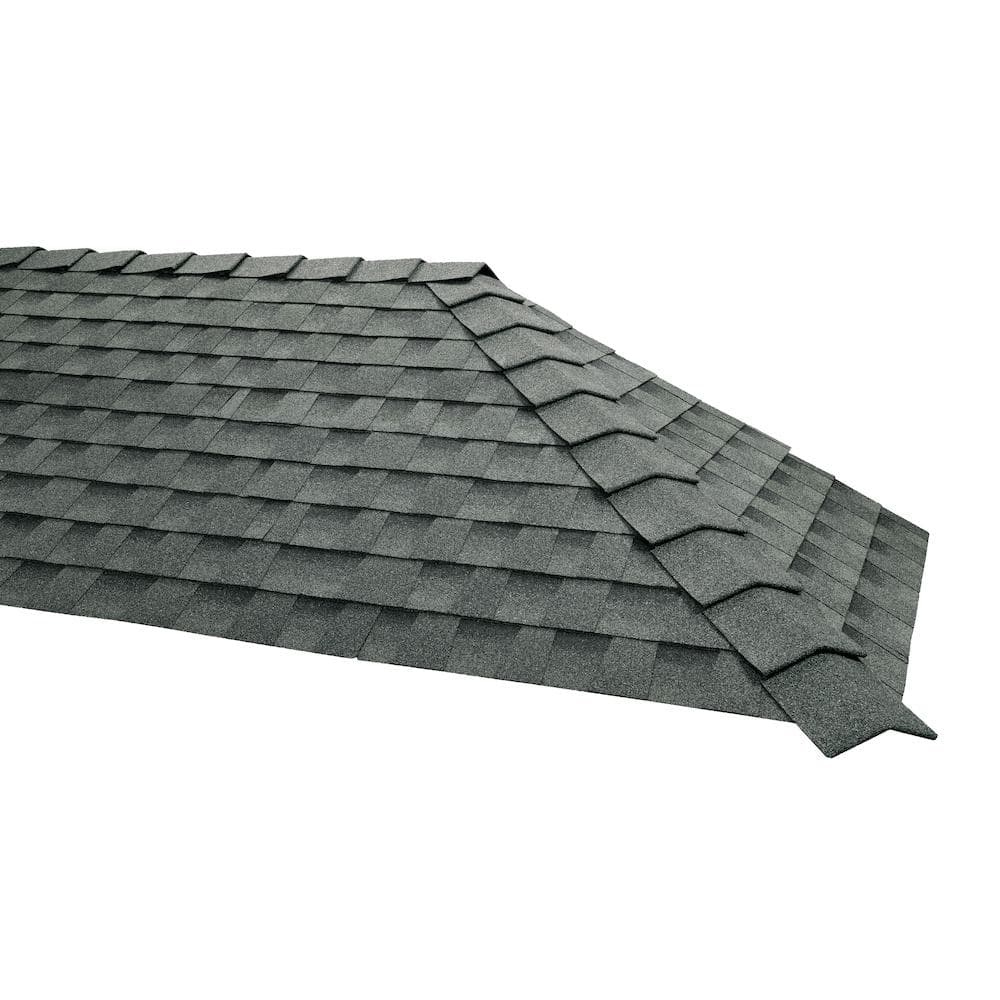 GAF TimberCrest Slate Bullnose Hip and Ridge Cap Shingles - 20 ft Coverage