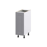 J COLLECTION Bristol Painted Slate Gray Shaker Assembled Pullout Right Spice Rack Kitchen Cabinet (12 in.W x 34.5 in. H x 24 in.D)