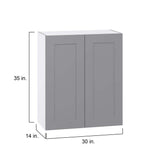 J COLLECTION Bristol 92.5 in. W x 89.5 in. H x 24 in. D Painted Slate Gray Assembled Office Base Cabinet Bundle