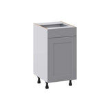 J COLLECTION Bristol Painted Slate Gray Shaker Assembled 18 in. W x 34.5 in. H x 21 in. D Vanity 1 Drawer Base Kitchen Cabinet