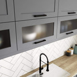 J COLLECTION Bristol Painted Slate Gray Shaker Assembled Wall Diagonal Corner Kitchen Cabinet (24 in. W x 40 in. H x 14 in. D)