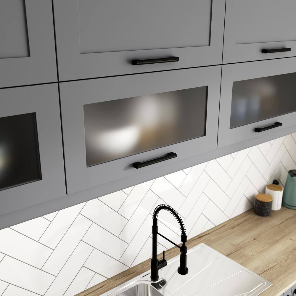J COLLECTION 30 in. W X 40 in. H X 14 in. D Bristol Painted Slate Gray Shaker Assembled Wall Blindcorner Kitchen Cabinet