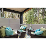 6 in. Slate Gray Vinyl Privacy Boards (6-Pack)