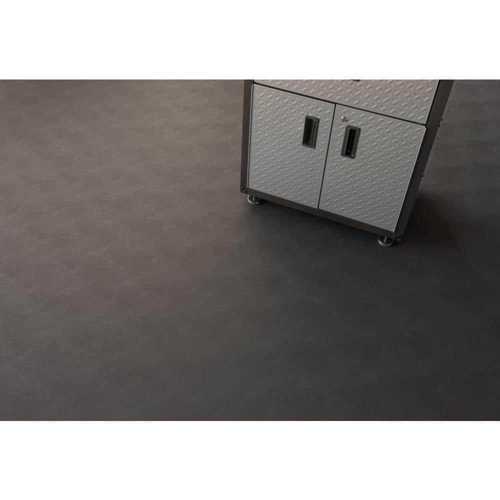 G-Floor Levant 7.5 ft. x 17 ft. Slate Grey Vinyl Universal Flooring