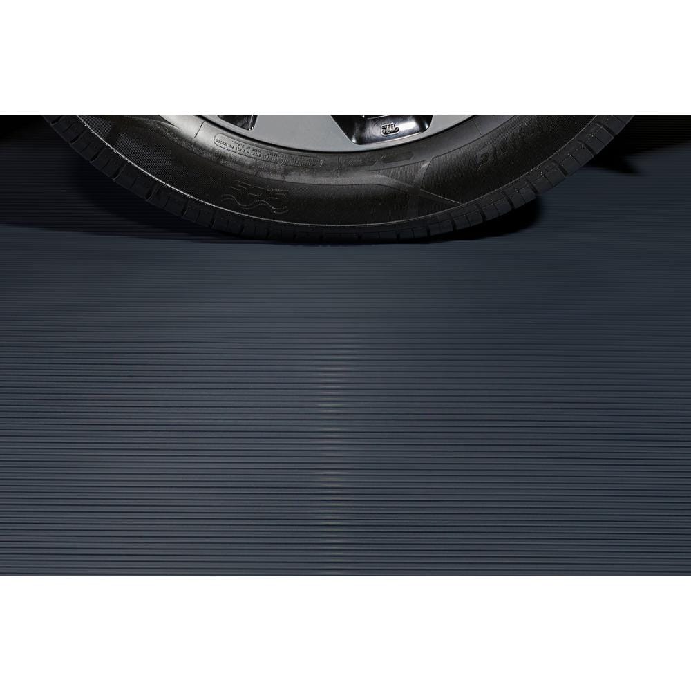 G-Floor Rib 8.5 ft. x 22 ft. Slate Grey Vinyl Garage Flooring Cover and Protector