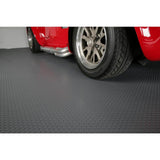 G-Floor Small Coin 8.5 ft. x 22 ft. Slate Grey Commercial Grade Vinyl Garage Flooring Cover and Protector